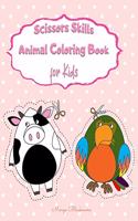 Scissor Skills Animal Coloring Book for Kids