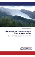 Analiz Likhenoflory Tadzhikistana