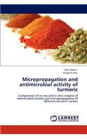 Micropropagation and Antimicrobial Activity of Turmeric