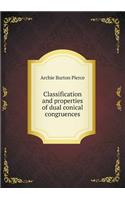 Classification and Properties of Dual Conical Congruences