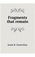 Fragments That Remain
