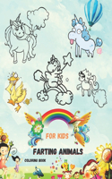 Farting Animals Coloring Book: Cute and Funny Coloring for Animal Lovers
