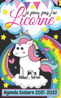 Agenda Scolaire 2021 2022: Agenda Licorne journalier collège lycée pour planifier une année scolaire réussie - Agenda semainier 21/22 - Emploi du temps - Calendrier - Objectif