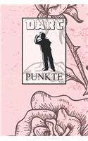 Dart Punkte: Spielblock um deine Punkte zu notieren - mit Dart Outs - Training oder Turnier - Crickets - 301, 501, 701 - Scorer Book