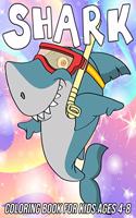 Shark Coloring Book for Kids Ages 4-8