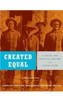 Created Equal Vol 1& Mhl 1sem V1& 2 Us His Pk