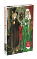 Arnolfini Marriage Meowsterpiece of Western Art 500 Piece Puzzle