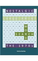 Nostalgic Large Print Word Search: The 1970s(English)