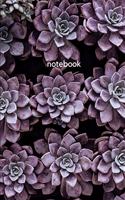 notebook: purple succulent