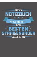 Dieses Notizbuch Gehört Dem Besten Straßenbauer Aller Zeiten