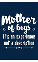 Mother of Boys Is an Experience...