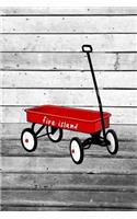 Fire Island: 6x9 journal for work school vacation trips: Red Wagon Ferry Transport Fire Island New York