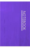 Notebook: Simple Lined Writing Journal / Study / Diary / Thoughts / Motivation / Fitness / Training Log / Work / Gift / 120 Page / 6 x 9 / Purple Grunge Backg