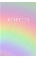 Notebook: Classic Rainbow Blank Lined Journal Notebook (6 x9 inches) - 110 Pages(62 Classic)