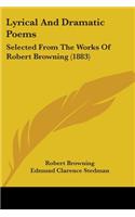 Lyrical And Dramatic Poems