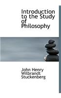 Introduction to the Study of Philosophy