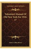 Valentine's Manual of Old New York for 1916-17