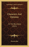 Characters And Opinions