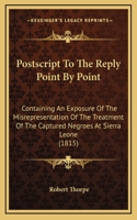 Postscript To The Reply Point By Point