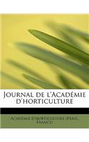 Journal de L'Acad Mie D'Horticulture