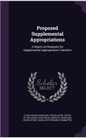 Proposed Supplemental Appropriations