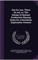 One for you, Three for me, or, The Design of Optimal Production Sharing Rules for a Petroleum Exploration Venture