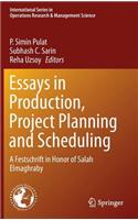 Essays in Production, Project Planning and Scheduling