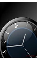 Journal Your Life's Journey: Black Wall Clock