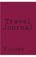 Travel Journal: Maroon Cover