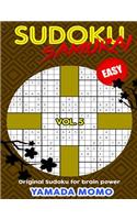 Sudoku Samurai Easy: Original Sudoku For Brain Power Vol. 5: Include 100 Puzzles Sudoku Samurai Easy Level