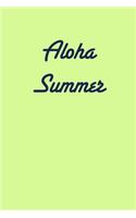 Aloha Summer: Inspirational Journal, 6x9, 150 Lined Sheets