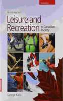 Leisure and Recreation in Canadian Society