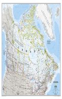 National Geographic Canada Wall Map - Classic - Laminated (38 X 32 In)