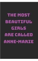 Anne-Marie Girl Woman Notebook: Graph Paper Journal 6x9 - 120 Pages