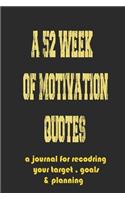 A 52 week of motivation quotes