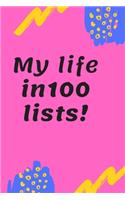 My life in 100 lists