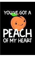 You've Got A Peach Of My Heart: Composition Lined Notebook Journal Funny Gag Gift For Georgia State Lover And Best Friend