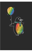 Rainbow Penguin: Penguins Notebook, Graph Paper (6" x 9" - 120 pages) Animal Themed Notebook for Daily Journal, Diary, and Gift