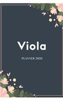 Viola Planner 2020: Planner Settimanale con Calendario Mensile e Annuale I Date Importante I Osservazioni I Focus Mensile I Obietivi Mensiili e con tanto spazio per tuo