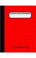 Graph Paper Notebook. 1 Inch Graph Paper