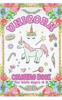 Unicorn Coloring Book for Kids Ages 4-8