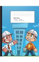 Engineering Composition Notebook: Composition Book, Journal, Cute Notebooks, Cool Notebooks, School Books (7.44 X 9.69) Large, Composition Notebook Wide Ruled Paper, 100 Sheets