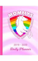 2019 - 2020 Daily Planner: Mommy Unicorn Rainbow Pink & White Cover January 19 - December 19 Journal Planner Plan Days, Set Goals & Get Things Done Datebook Calendar Schedule