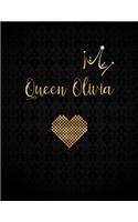 Queen Olivia: Personalized Lined Journal with Inspirational Quotes