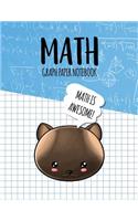 Math Graph Paper Notebook