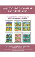Libros de guardería con números (30 juegos de encontrar las diferencias): Cómprelo mientras queden existencias y reciba 20 libros en PDF adicionales gratis. Más de 600 fichas imprimibles en total(10 Libros de Guardería Con Números)