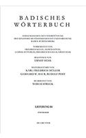 Badisches Wörterbuch. Band V/Lieferung 84