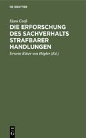 Die Erforschung Des Sachverhalts Strafbarer Handlungen