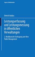 Leistungserfassung Und Leistungsmessung in Offentlichen Verwaltungen
