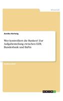 Wer kontrolliert die Banken? Zur Aufgabenteilung zwischen EZB, Bundesbank und BaFin